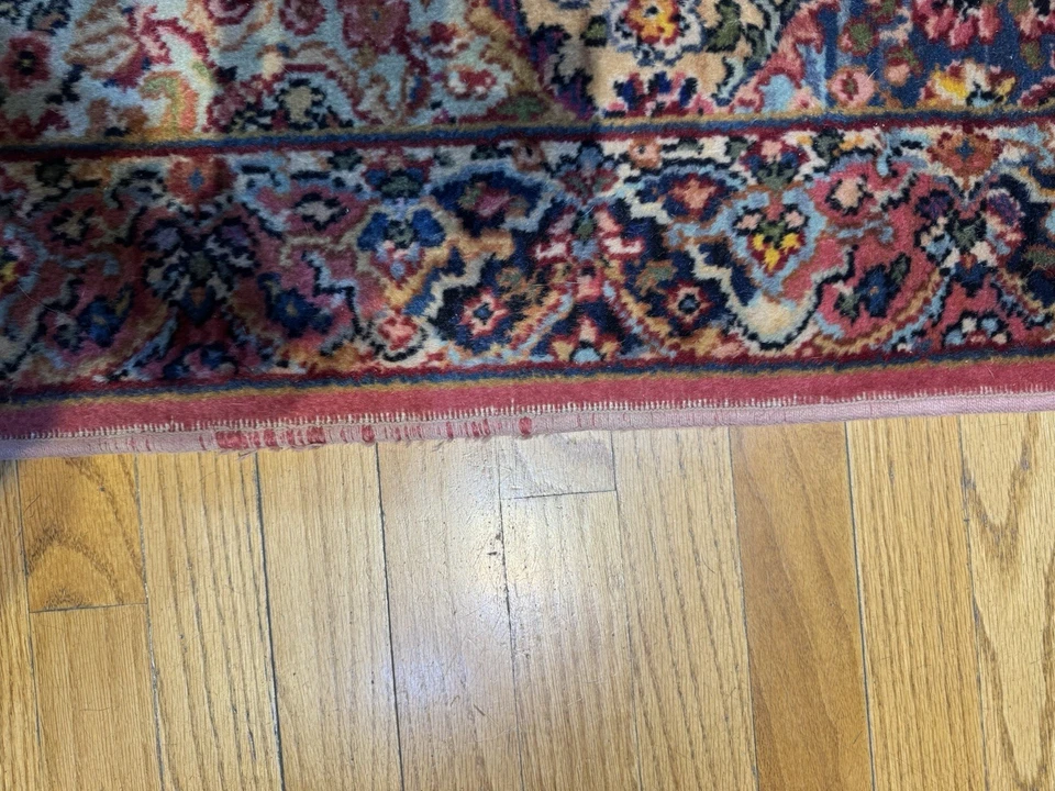 KARASTAN DESIGN #717 KHERMAN PANEL DESIGN 100% WOOL RUG 3x5 GOOD CONDITION - Image 4 of 4