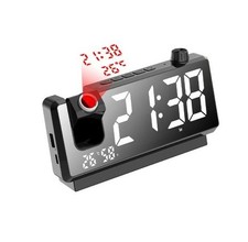 Digital Projektionswecker Wecker mit Projektion mit Temperatur Luftfeuchtigkeit