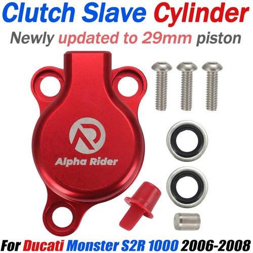 For 06-08 Ducati MONSTER S2R 1000 Performance Clutch Slave Cylinder Red CLU-0116 - Picture 1 of 11