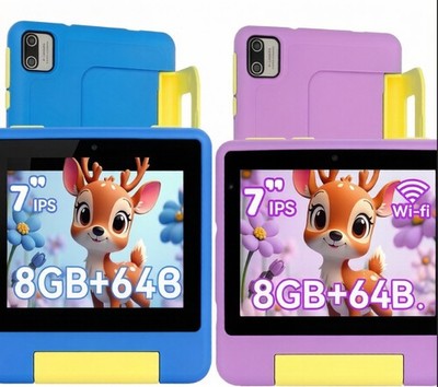 AEEZO Kinder Tablet 7 Zoll Android 13 mit IPS 8 GB RAM+64GB ROM, 2500mAh, Wi-Fi