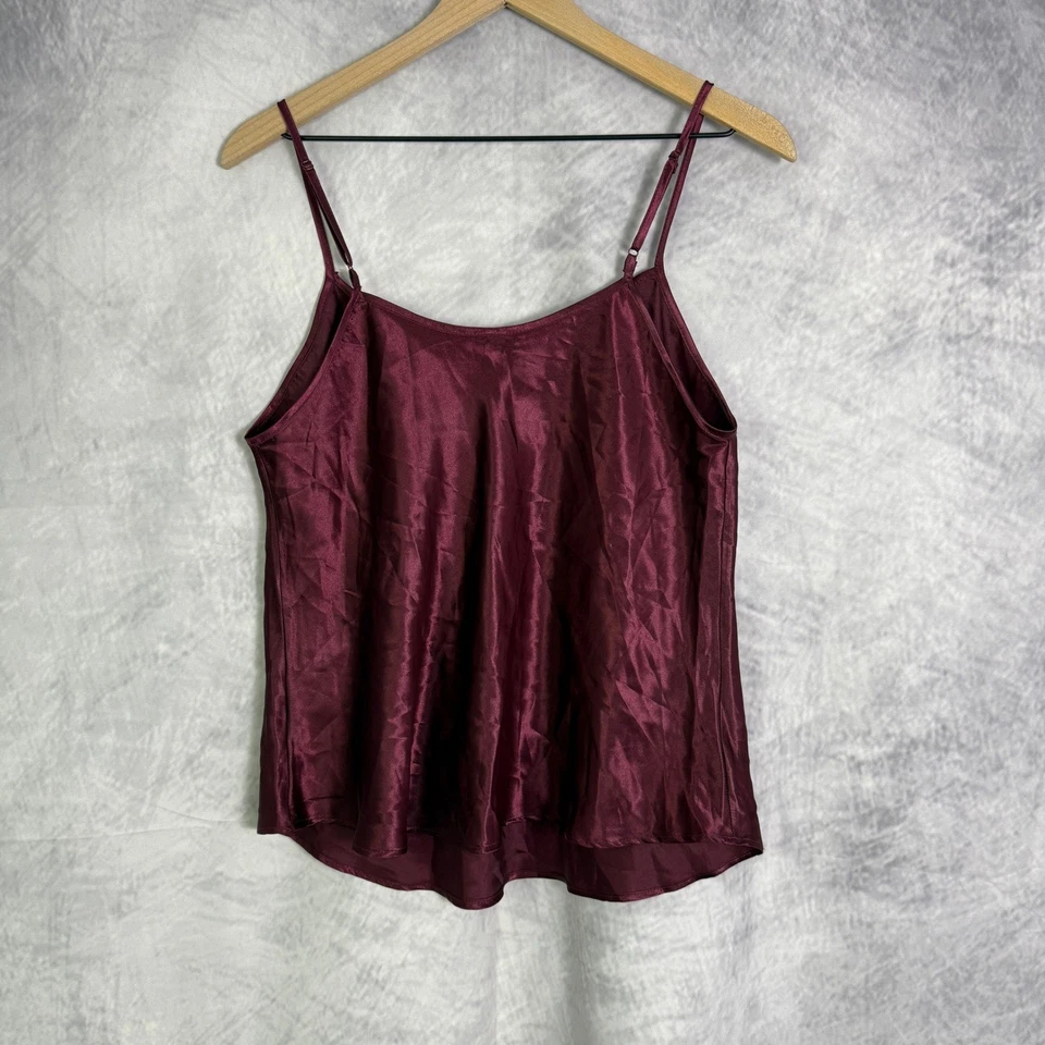 Ambrielle Borgoña Cami Top Mujer Talla M Y2K Capricho Oscuro Academia Romántico Foto 2 de 4