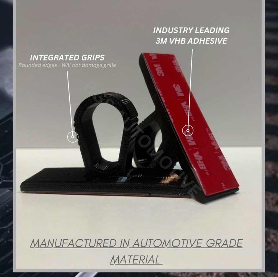 UK Number Plate Clips & Holders – Push & Lock Style For Standard Plates (Front & Rear)