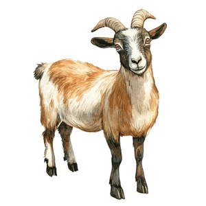 Farm Animals Goat Self Adhesive Vinyl Sticker