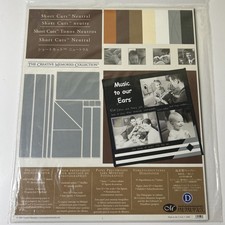 Creative Memories Short Cuts Die Cut Photo Paper Neutral Colors 7 Sheets NEW