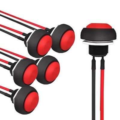 12mm Momentary Push Button Switch Mini Round Switch Waterproof 1A 250V AC SPS...
