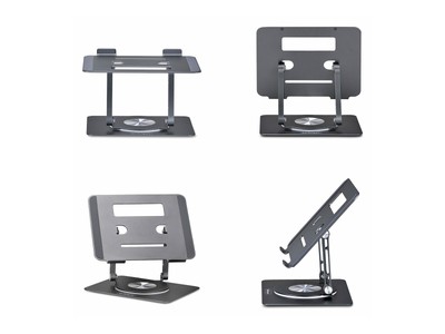 StarTechcom Computer Stand 360 Swivel/Rotating Base Silver ATFR LAPTOP RISER