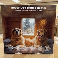 Dog House Heater Adjustable Heating 800W Anti-Chew Cord Overheat Protection