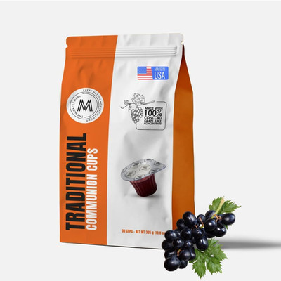 Travel Pack - the Miracle Meal Pre-Filled Traditional Communion Cup - Bag of 25
