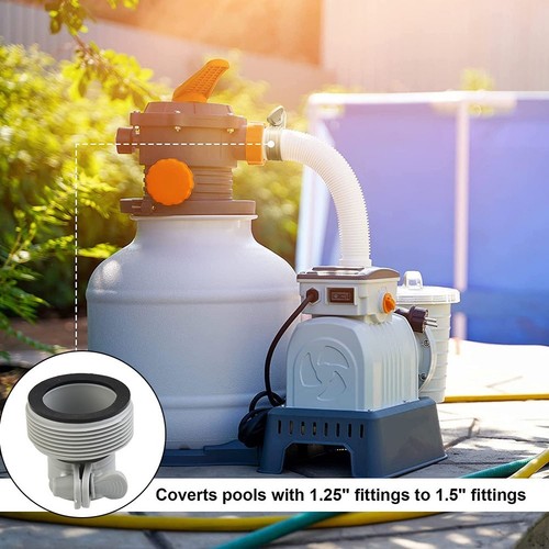 For Intex Hose Adapter B Pool 1.25 To 1.5 Pump Fitting Conversion Replacement 2x - Picture 5 of 24