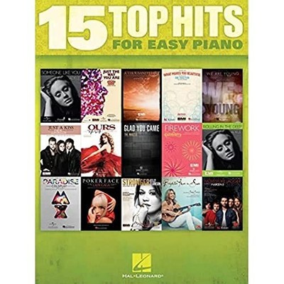 15 Top Hits for Easy Piano - Various - Acceptable - See condition notes