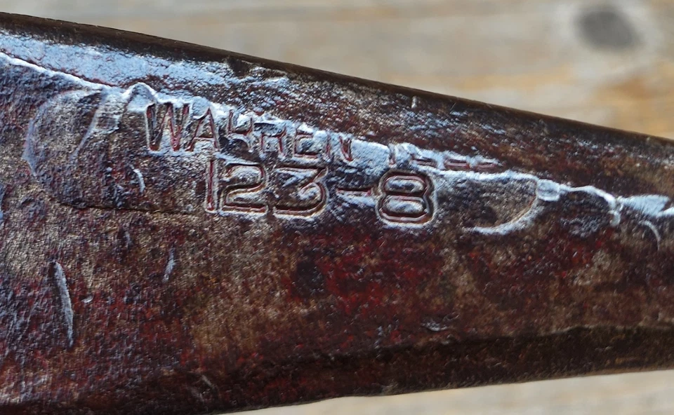 Vintage Warren Teed 7 LB Wedge - Splitting Maul Axe Shaped Firewood Log Splitter - Image 3 of 4