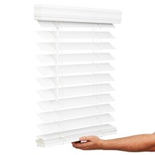 Cordless, 2-1/2 Inch Faux Wood Blind, Window Blinds, Blinds Shades, Blinds ...