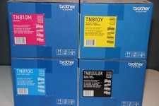 OEM Brother Toner Cartridge Set Black  Color TN810XLBK, TN810C, TN810M, TN810Y