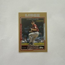 2005 Topps Gold #381 Brad Lidge #’d/2005