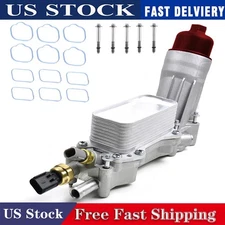Aluminum Engine Oil Coolant Filter Housing Assembly For Jeep Grand Cherokee 3.6L