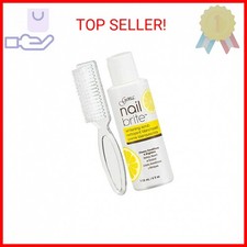 Gena Nail Brite Whitening Scrub with Brush, Cleans Conditions & Brightens Nails,