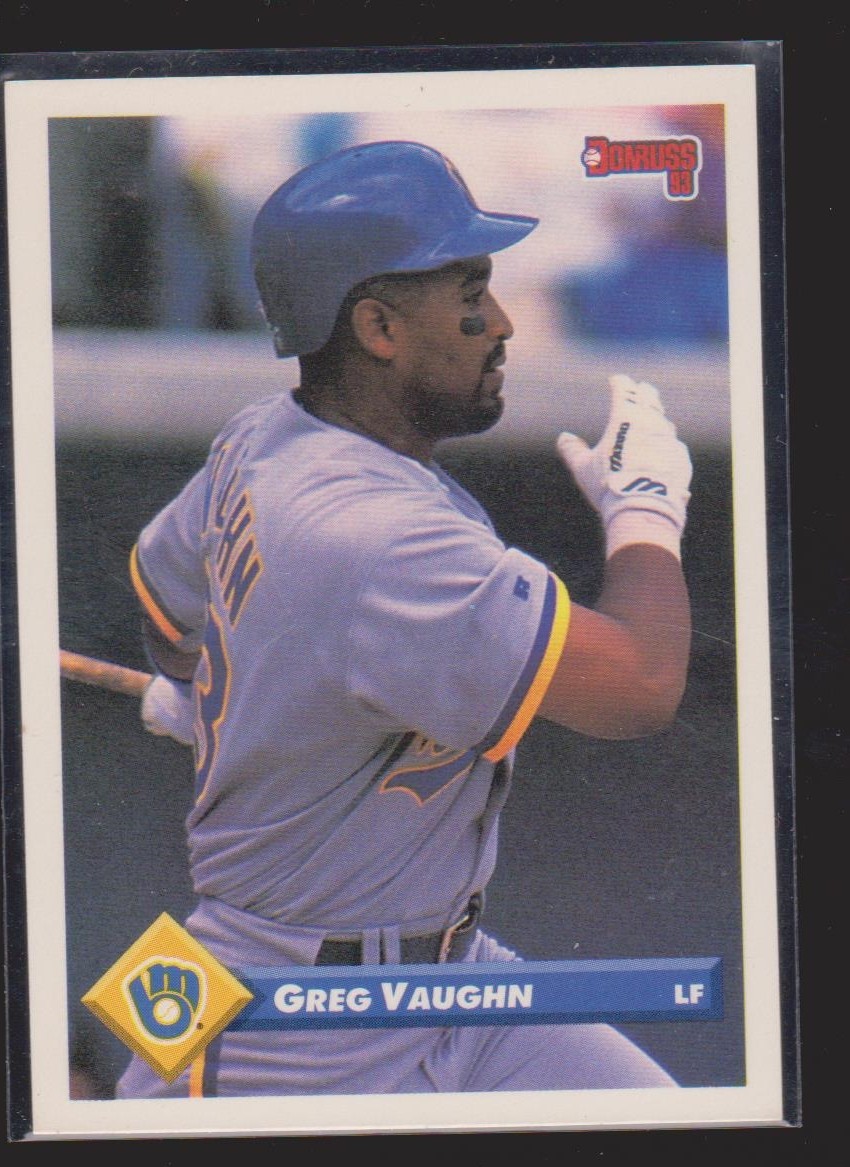 Greg Vaughn Cards Inserts Vintage Premium Collection LOOK