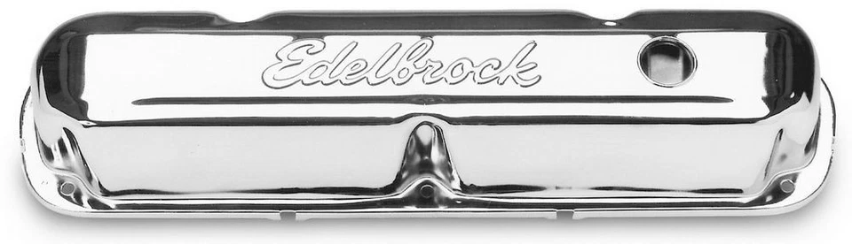 Edelbrock 4495, Paquete de 2 Acero Cromado Signature Series V/C'S - SBM Performance Par Foto 3 de 4