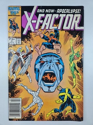 X-Factor #6 (1986) - Newsstand, Small Top-Edge Tear