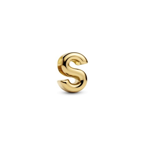 Pandora Buchstabe S Alphabet-Mini-Charm, 14 Karat Vergoldet - Image 2