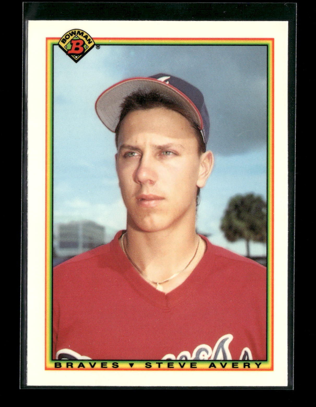 1990 Bowman #9 Steve Avery Limited Edition (Tiffany) Atlanta Braves