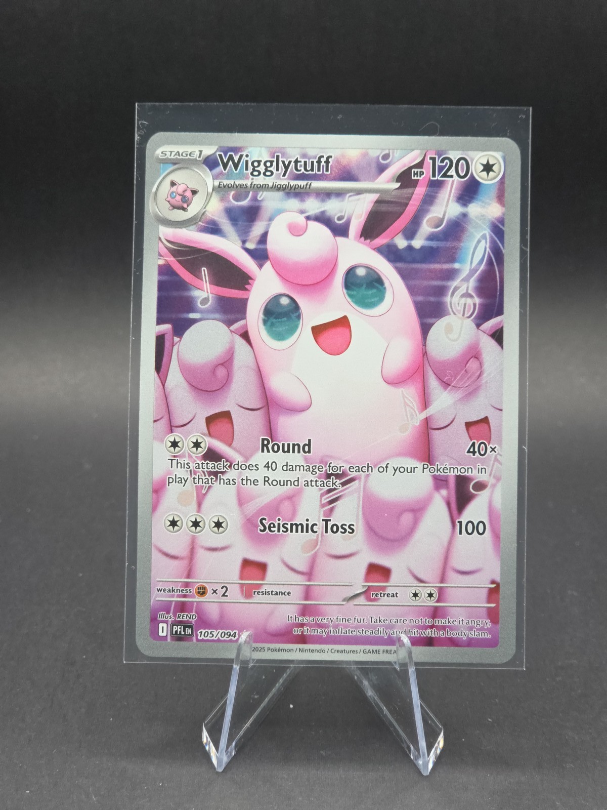 Wigglytuff Phantasmal Flames #105/94 Illustration Rare Pokemon TCG