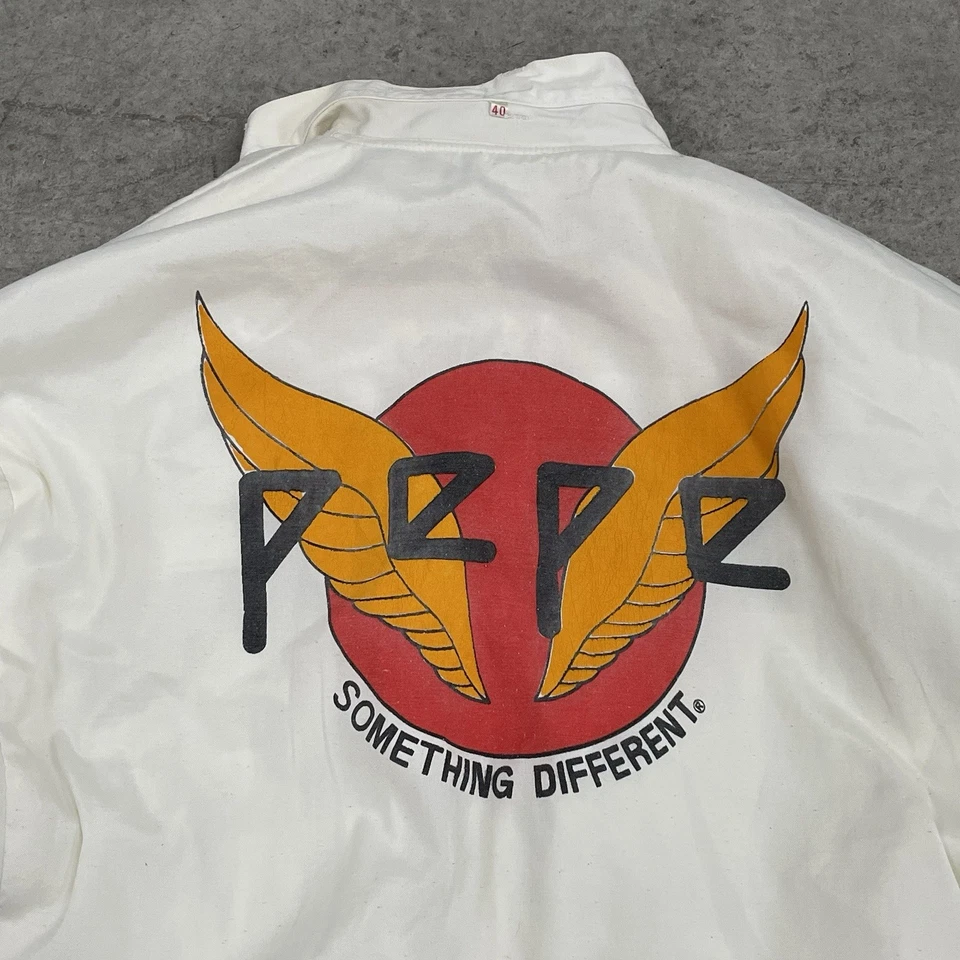 Chaqueta Denim Bomber Vintage Pepe Jeans Mediana Blanca Reversible Años 90 Muestra 1 de 1 Foto 2 de 4