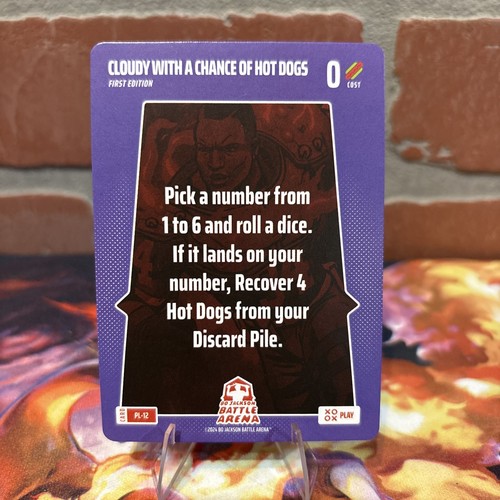 2024 Bo Jackson Battle Arena Play Card #PL-12 Cloudy with a Chance of Hot Dogs