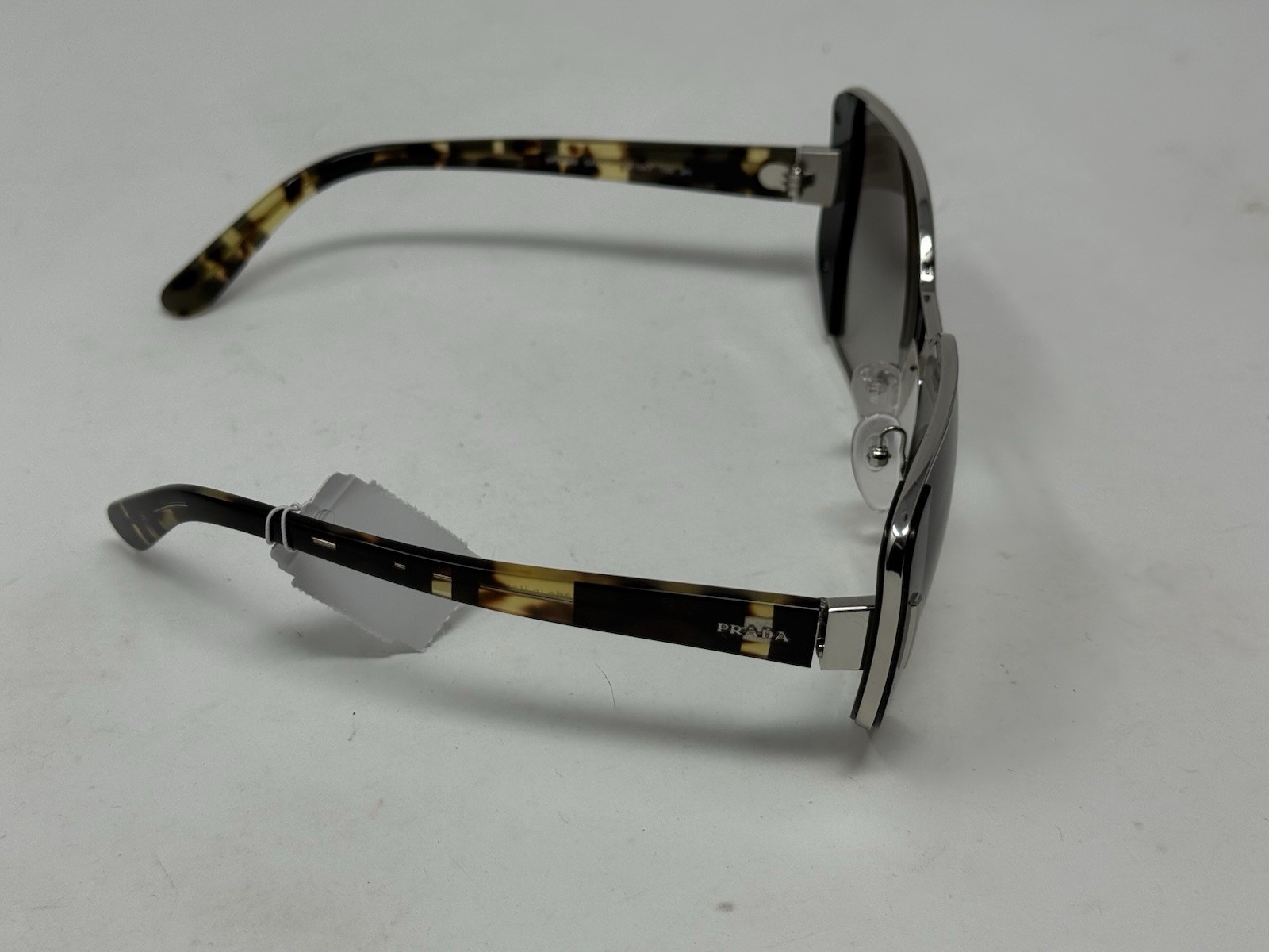 PRADA Sunglasses SPR 59S 1AB-0A7 54-16 Silver & Black Frame w/ Grey Gradient thumbnail 4