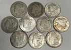 10 Different 1879P-1921 Morgan Silver Dollars (circulated) Lot Set $1 Coins Roll