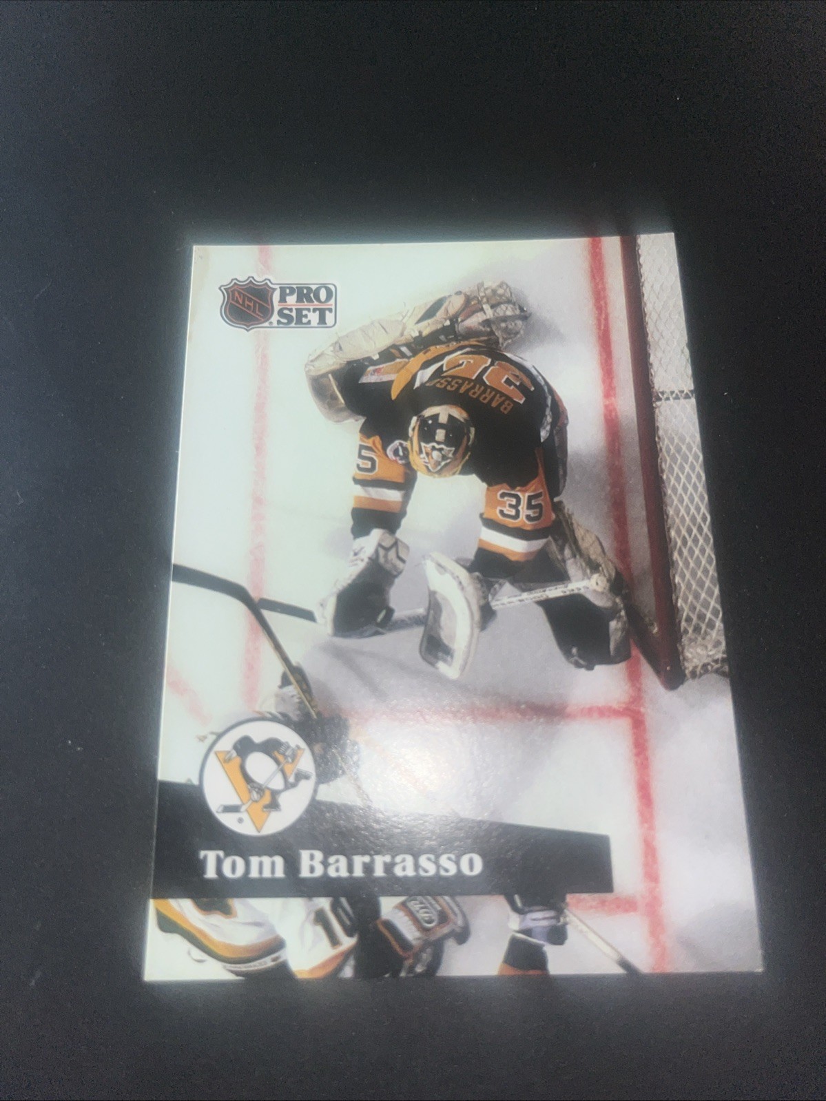 Tom Barrasso 1991-92 Pro Set Hockey #186 Pittsburgh Penguins