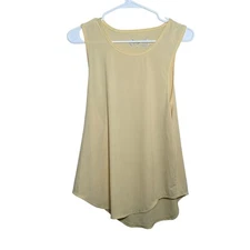 Zyia Active Tank Top Women's XL Yellow Athletic Sleeveless Round Neck Shirt