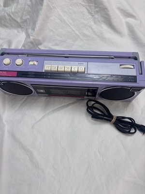 Rare Vintage Lavender Panasonic FM15 80's Portable Boombox Tested