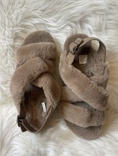 Koolaburra by UGG Fuzz-ee Slippers Women  s Size 9 Amphora Taupe NWOT