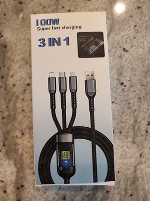 I O O W Super Fast Charging  3 In 1  Brand New In Packaging