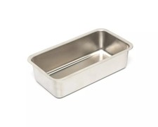 Stampo per teglie da forno in acciaio argentato medio 27x11x10 cm - grado commerciale