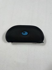 Authentic Costa Del Mar Sunglasses Case Black Hard Zipper Protective EVA Shell