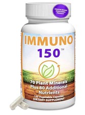Immuno 150 Immune Support Supplement   150 Veggie Caps with Vitamins  Minerals