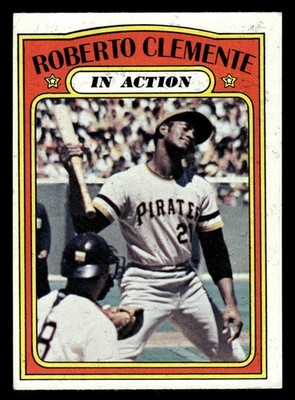 1972 Topps Baseball #310 Roberto Clemente (In Action) VG/EX *e4