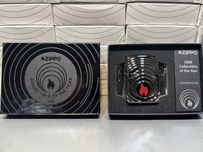 Zippo 2026 Collectible of the Year, Carved Black Ice Armor, 5000