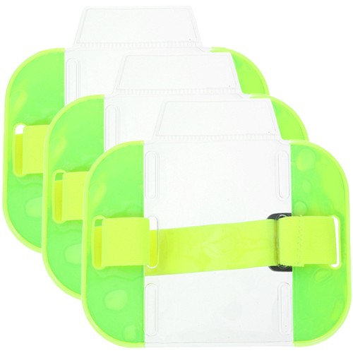 3 Pcs ID Card Holder Elastic Arm Badge Holders Armband Man Miss Sleeve Name - Bild 12 von 12
