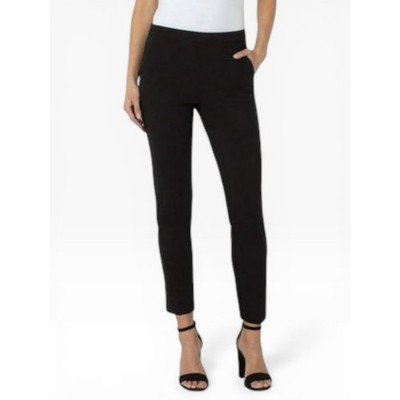 LVPL Pull On Trousers Women Size 8 Gray Print Stretch NWT