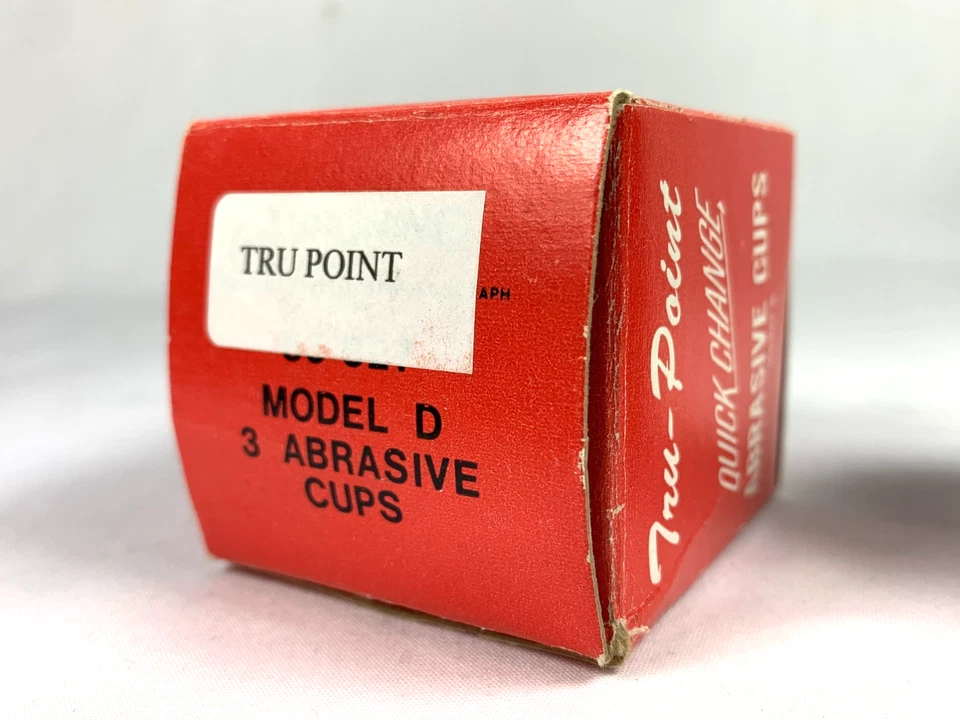 Vintage Tru-Point Lead Pointer Refill (3) Abrasive Cups For Model D NOS - Image 3 of 4