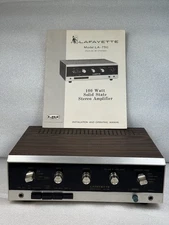 Vintage 1970 LAFAYETTE LA-750 Solid State Stereo Amplifier Japan Tested