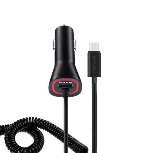 QUICK CAR CHARGER TYPE-C POWER ADAPTER DC SOCKET USB PORT for PHONES & TABLETS - Picture 1 of 6