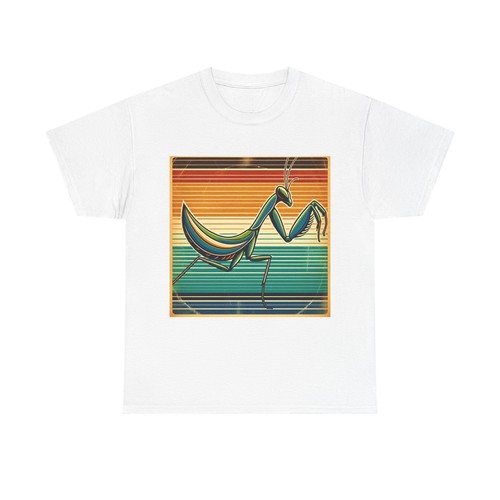 Unisex Adult T Shirt Vintage Mantis in Retro Vinyl - Bild 1 von 9