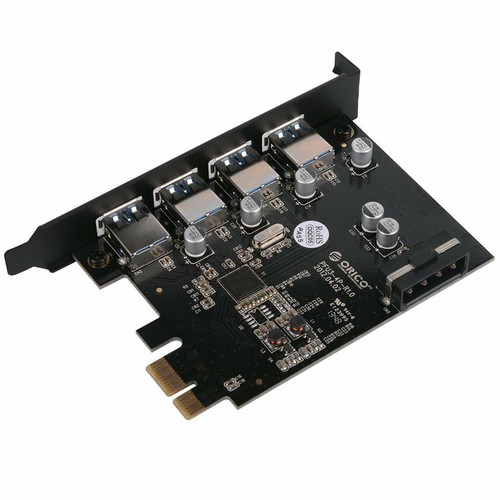 ORICO 4- Port USB 3.0 PCI Express (PCIe) Card Adapter with SATA Power Cable - Picture 2 of 4