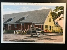 Vintage Postcard 1915-1930 Dupont Club House Carney's Point N.J