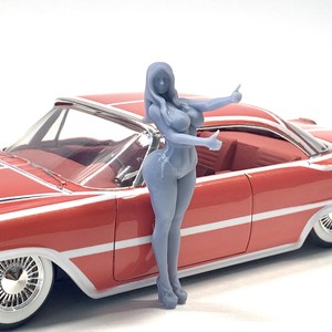 Resin-Female-Pinup-Girl-Sexy-Model-Figure-for-Diorama-Display-1-24-1-25-Bubbles