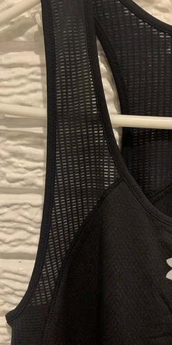 Under Armour Heatgear Women's Black Tank Top Size XS Meshlike Straps Racerback - Picture 6 of 16